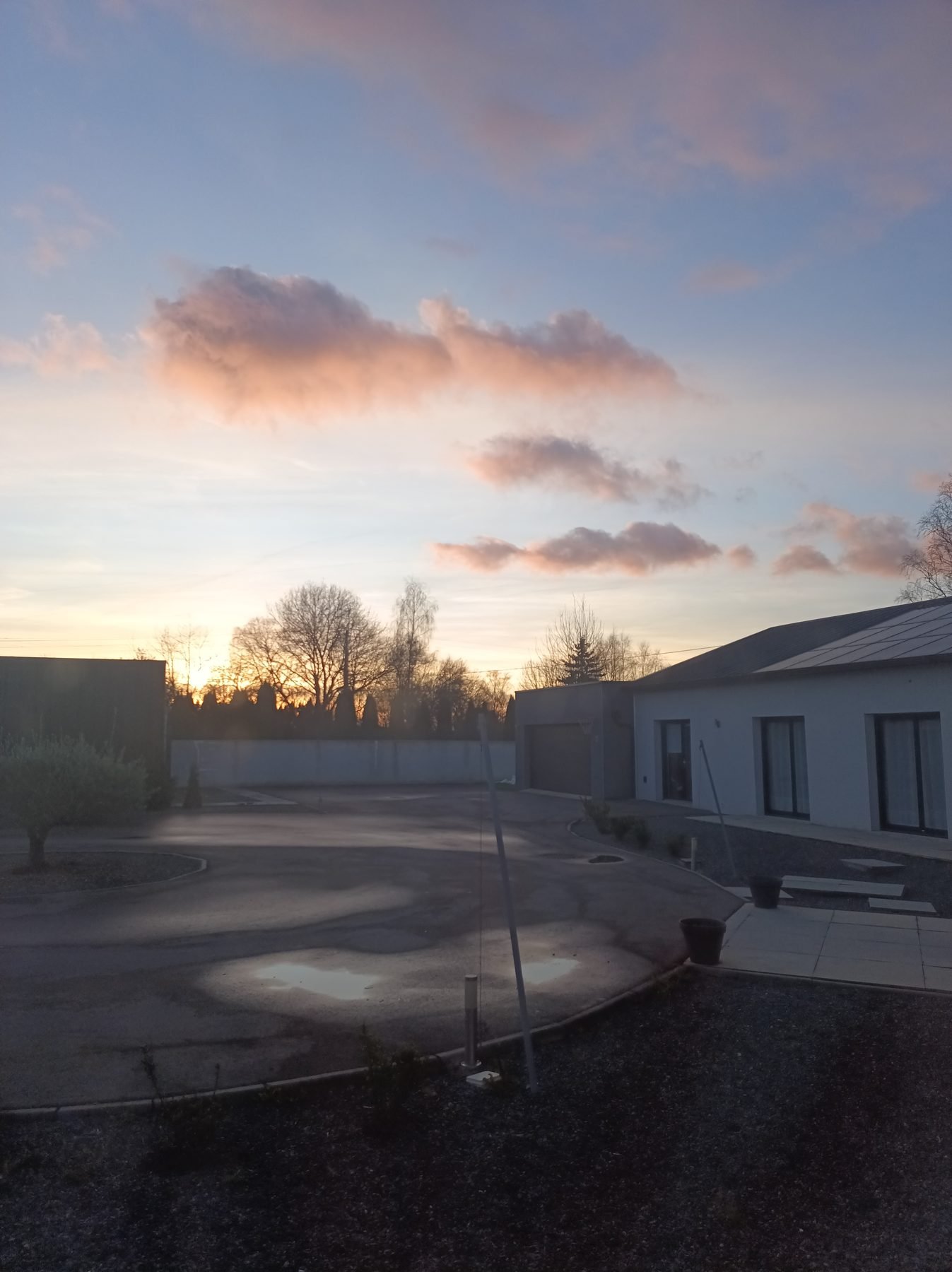 Coucher de soleil depuis le domaine